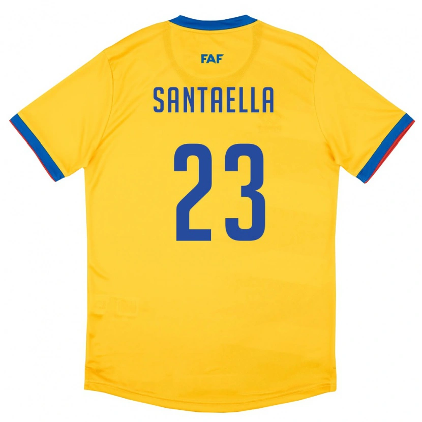 Danxenレディースアンドライエディッド・サンタエラ・プリネッティ#23黄 青 赤アウェイシャツ26-28ジャージーユニフォーム