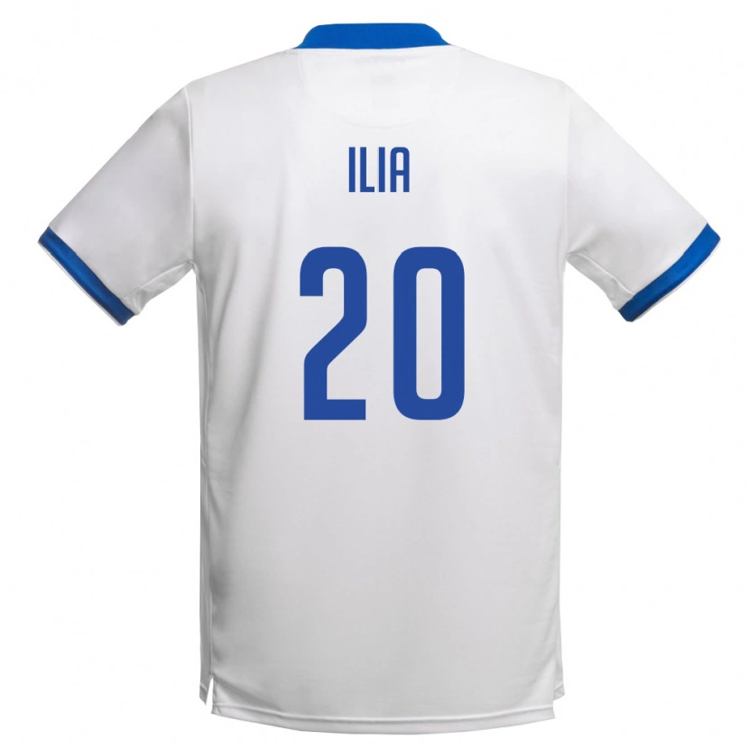 DanxenレディースキプロスPanagiotis Ilia#20白 ロイヤルブルーアウェイシャツ26-28ジャージーユニフォーム