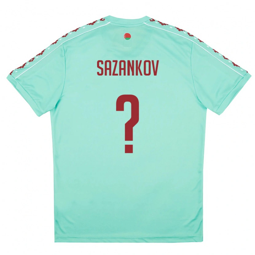 DanxenレディースベラルーシTimofey Sazankov#0ライトグリーン バーガンディアウェイシャツ26-28ジャージーユニフォーム