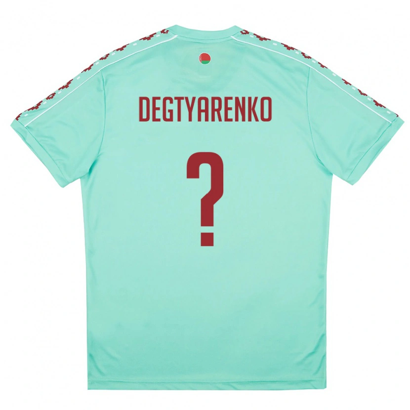 DanxenレディースベラルーシDmitriy Degtyarenko#0ライトグリーン バーガンディアウェイシャツ26-28ジャージーユニフォーム