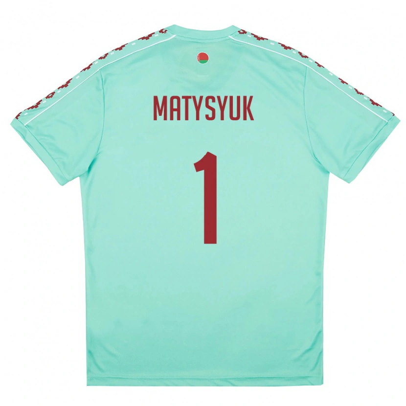 DanxenレディースベラルーシNikita Matysyuk#1ライトグリーン バーガンディアウェイシャツ26-28ジャージーユニフォーム