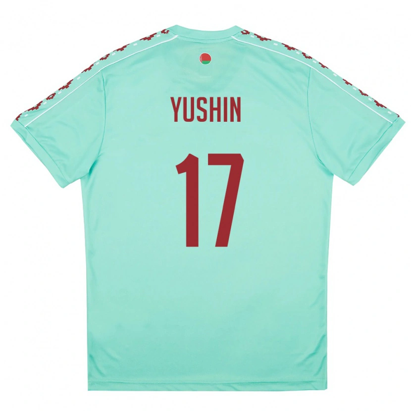 DanxenレディースベラルーシLavr Yushin#17ライトグリーン バーガンディアウェイシャツ26-28ジャージーユニフォーム