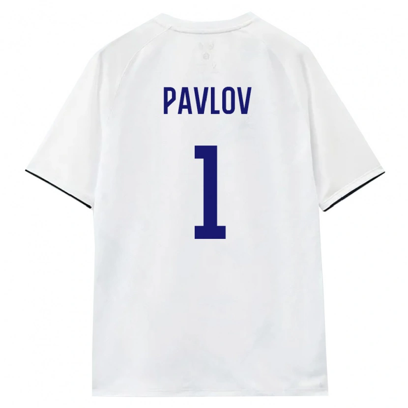 DanxenレディースロシアNikita Pavlov#1白 茶 黒アウェイシャツ26-28ジャージーユニフォーム