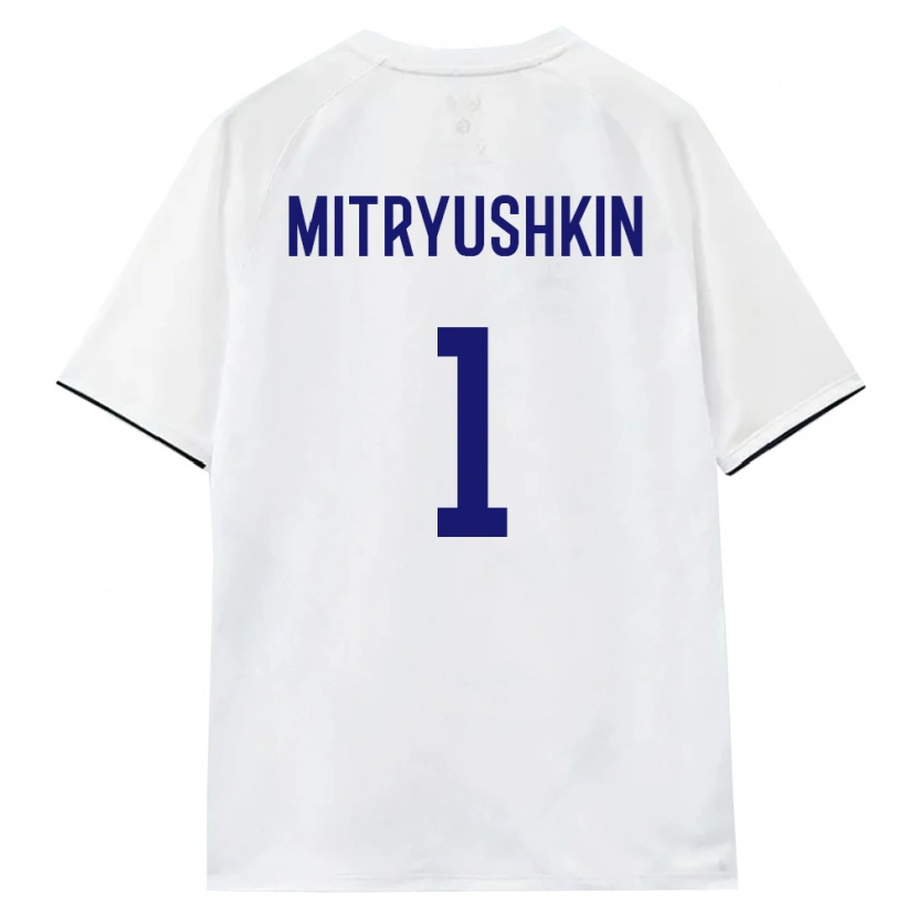 DanxenレディースロシアAnton Mitryushkin#1白 茶 黒アウェイシャツ26-28ジャージーユニフォーム