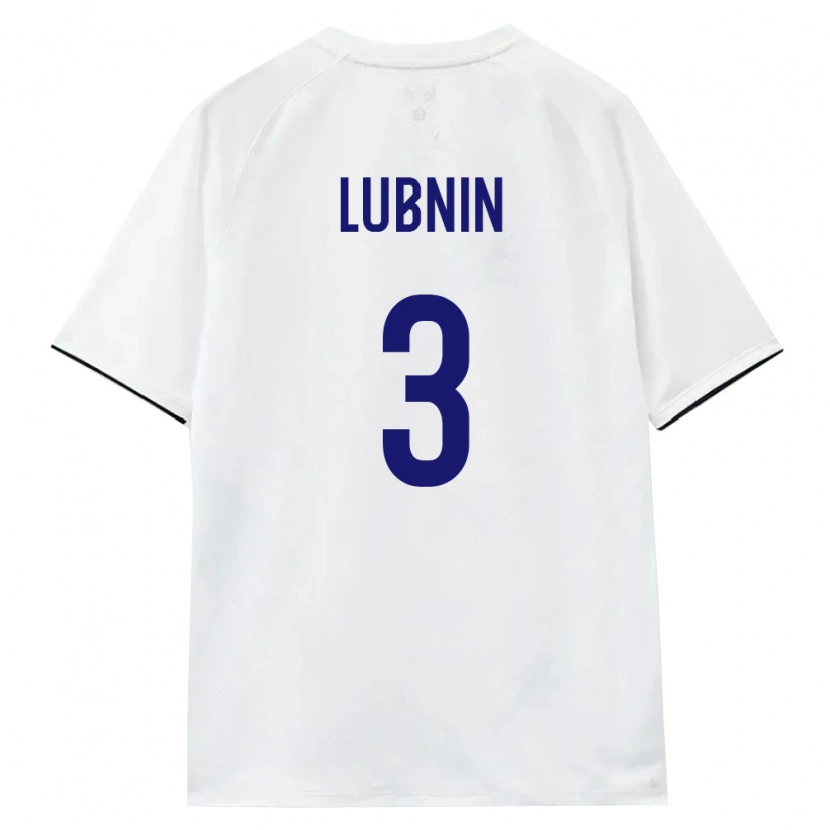 DanxenレディースロシアAleksandr Lubnin#3白 茶 黒アウェイシャツ26-28ジャージーユニフォーム