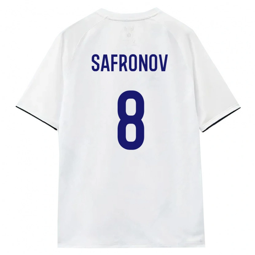 DanxenレディースロシアGeorgiy Safronov#8白 茶 黒アウェイシャツ26-28ジャージーユニフォーム