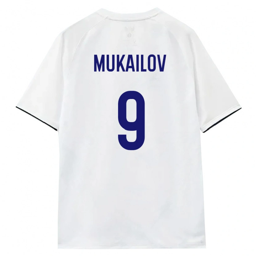 DanxenレディースロシアKazbek Mukailov#9白 茶 黒アウェイシャツ26-28ジャージーユニフォーム