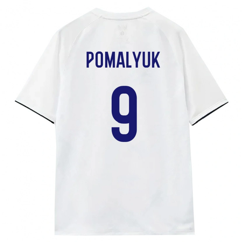 DanxenレディースロシアAleksandr Pomalyuk#9白 茶 黒アウェイシャツ26-28ジャージーユニフォーム