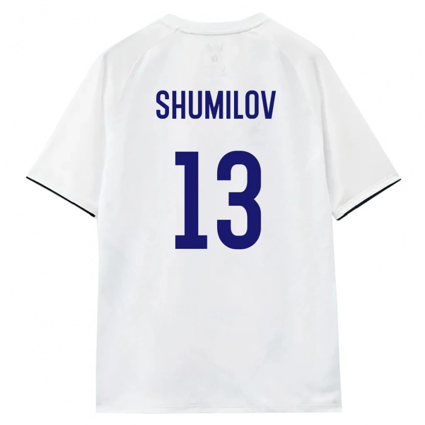 DanxenレディースロシアSaveliy Shumilov#13白 茶 黒アウェイシャツ26-28ジャージーユニフォーム