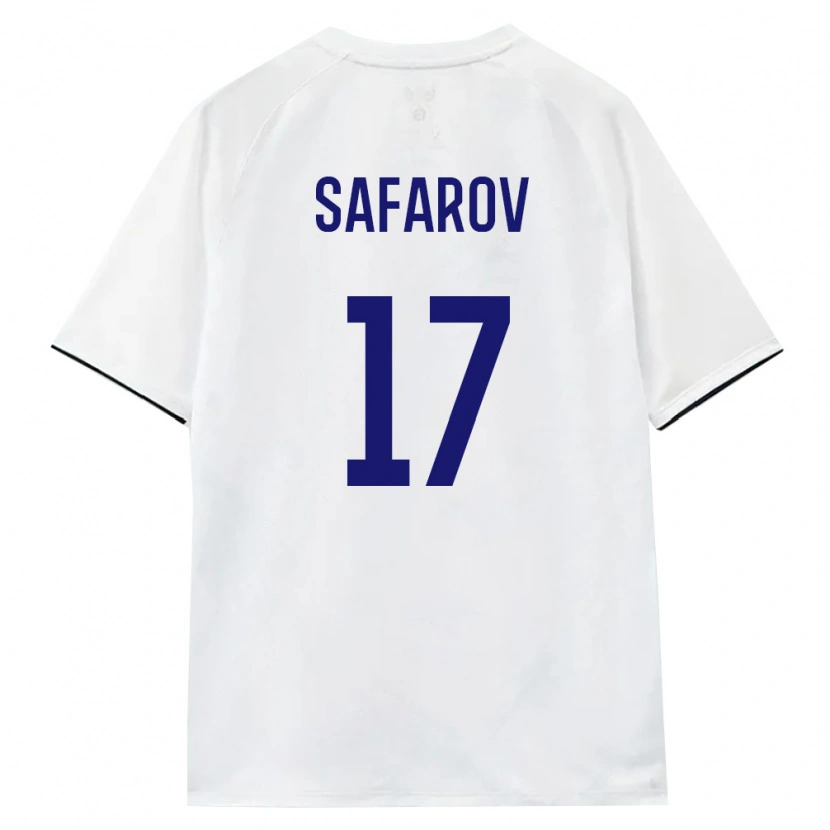 DanxenレディースロシアMukhamad Safarov#17白 茶 黒アウェイシャツ26-28ジャージーユニフォーム