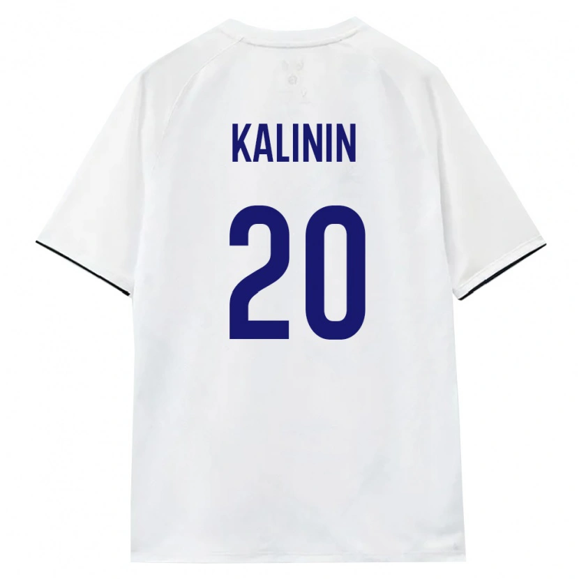 DanxenレディースロシアDmitriy Kalinin#20白 茶 黒アウェイシャツ26-28ジャージーユニフォーム