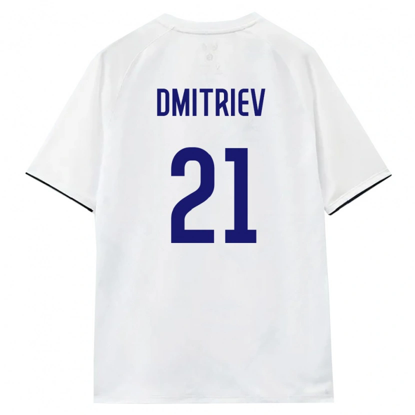DanxenレディースロシアIgor Dmitriev#21白 茶 黒アウェイシャツ26-28ジャージーユニフォーム