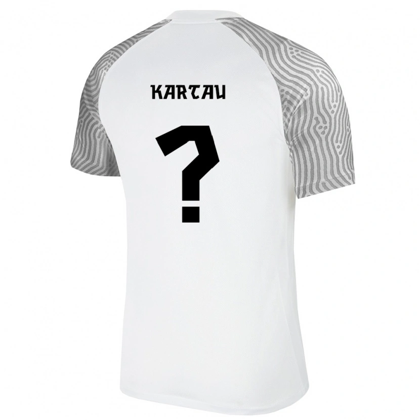 DanxenレディースエストニアImre Kartau#0白 灰アウェイシャツ26-28ジャージーユニフォーム