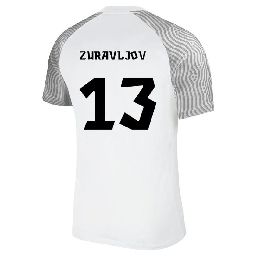 DanxenレディースエストニアJegor Zuravljov#13白 灰アウェイシャツ26-28ジャージーユニフォーム