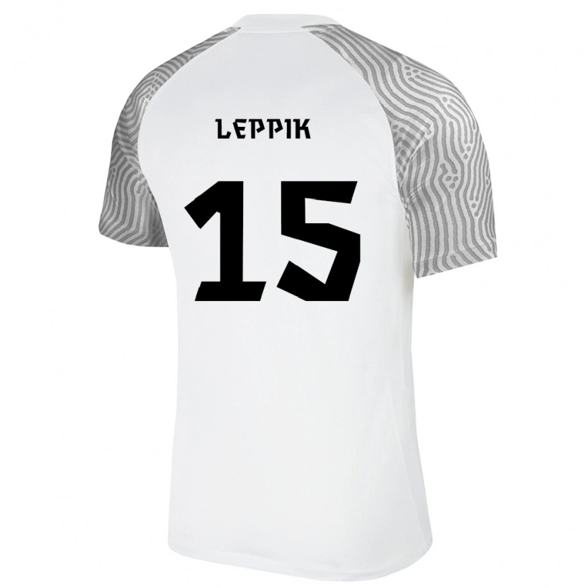 DanxenレディースエストニアRomet Leppik#15白 灰アウェイシャツ26-28ジャージーユニフォーム