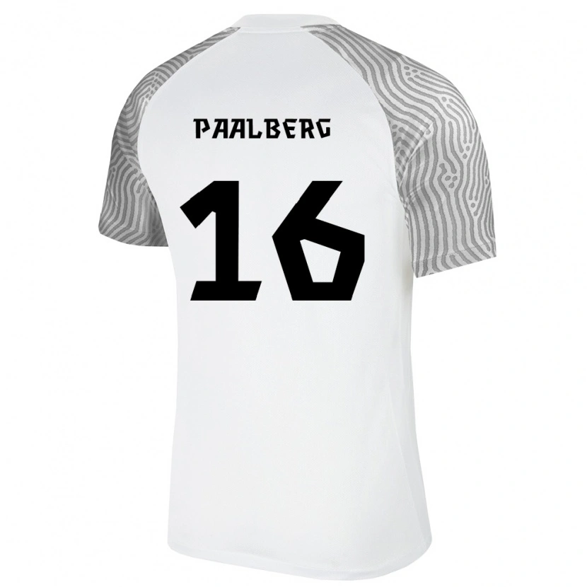 DanxenレディースエストニアMarten-Chris Paalberg#16白 灰アウェイシャツ26-28ジャージーユニフォーム