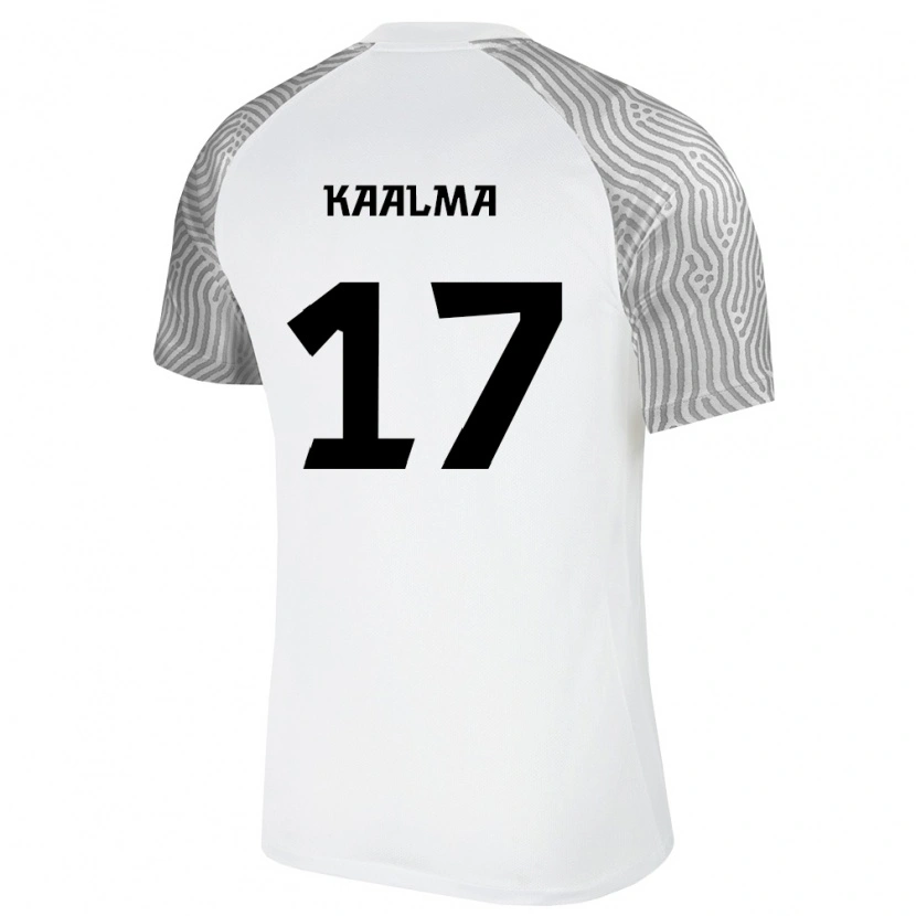 DanxenレディースエストニアMarkus Kaalma#17白 灰アウェイシャツ26-28ジャージーユニフォーム