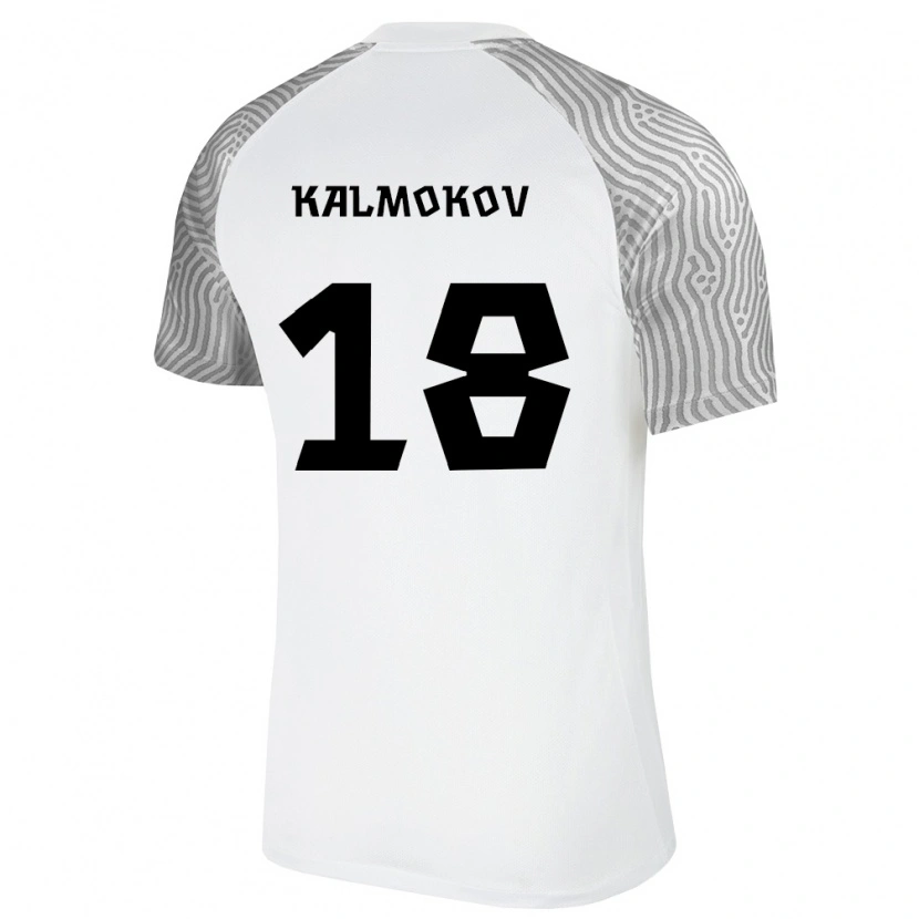DanxenレディースエストニアNikita Kalmokov#18白 灰アウェイシャツ26-28ジャージーユニフォーム
