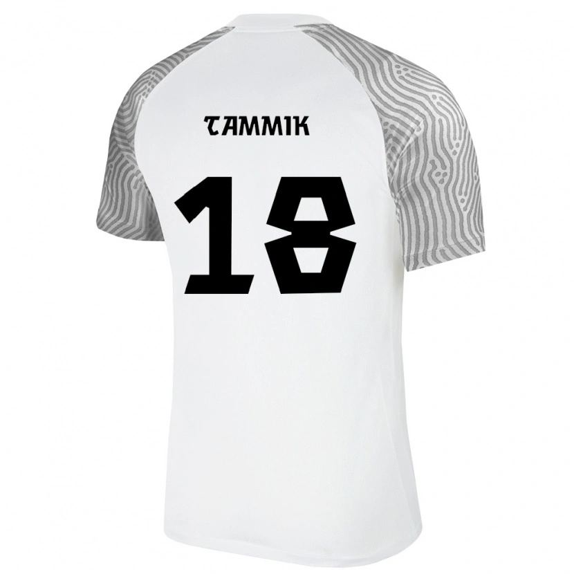 DanxenレディースエストニアTanel Tammik#18白 灰アウェイシャツ26-28ジャージーユニフォーム