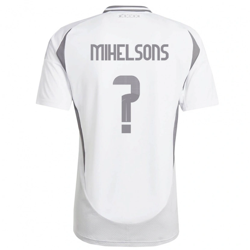 DanxenレディースラトビアRendijs Mihelsons#0白 ダークグレーアウェイシャツ26-28ジャージーユニフォーム