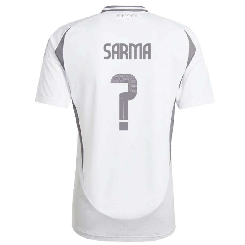 DanxenレディースラトビアToms Sarma#0白 ダークグレーアウェイシャツ26-28ジャージーユニフォーム