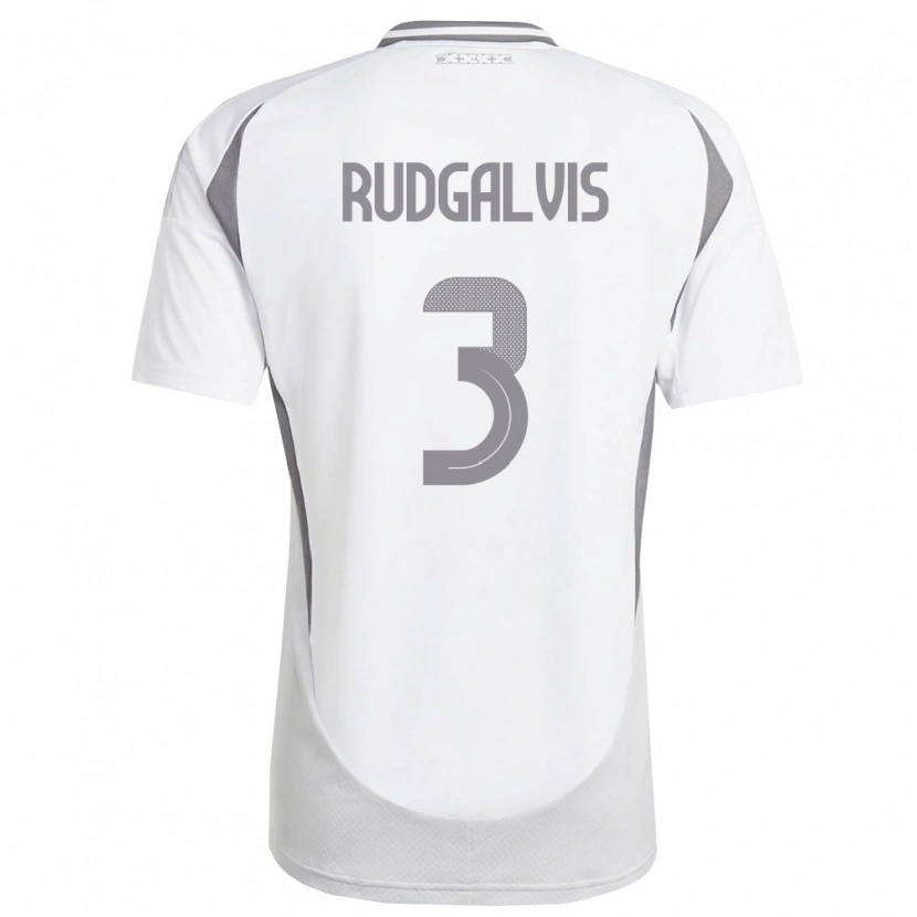 DanxenレディースラトビアDaniels Rudgalvis#3白 ダークグレーアウェイシャツ26-28ジャージーユニフォーム