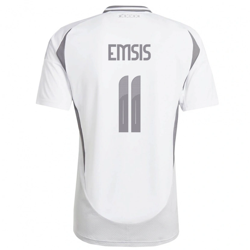 DanxenレディースラトビアEduards Emsis#11白 ダークグレーアウェイシャツ26-28ジャージーユニフォーム