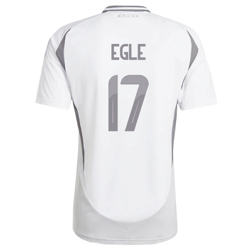 DanxenレディースラトビアFrancis Egle#17白 ダークグレーアウェイシャツ26-28ジャージーユニフォーム