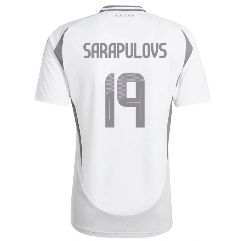 DanxenレディースラトビアMaksims Sarapulovs#19白 ダークグレーアウェイシャツ26-28ジャージーユニフォーム
