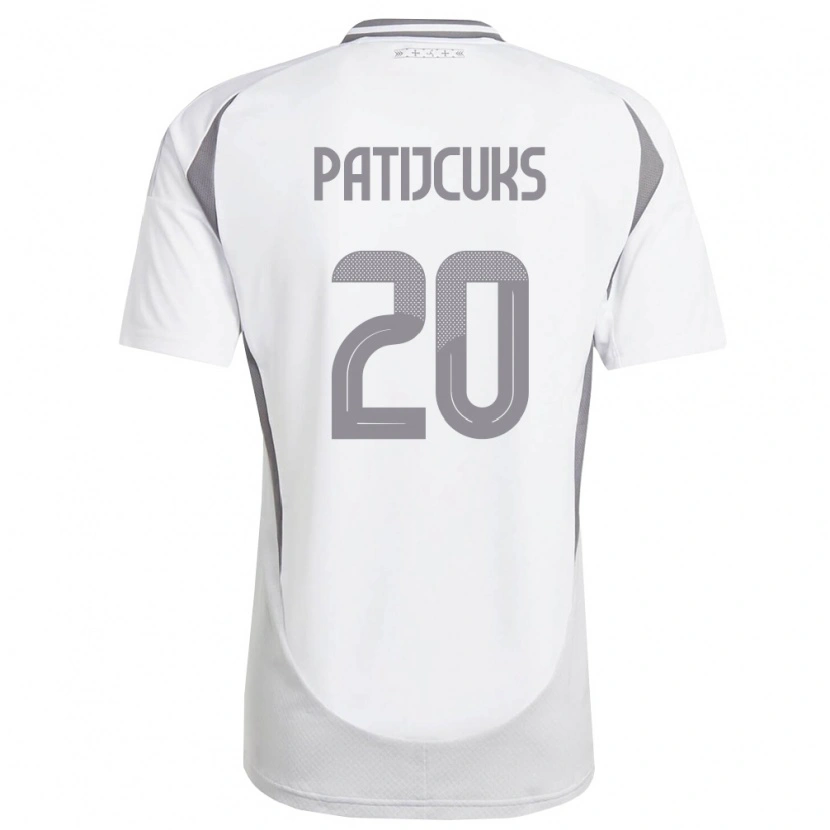 DanxenレディースラトビアDanila Patijcuks#20白 ダークグレーアウェイシャツ26-28ジャージーユニフォーム