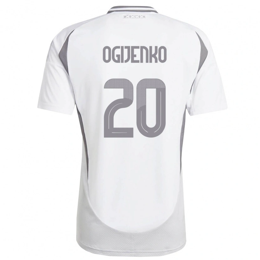 DanxenレディースラトビアNikita Ogijenko#20白 ダークグレーアウェイシャツ26-28ジャージーユニフォーム