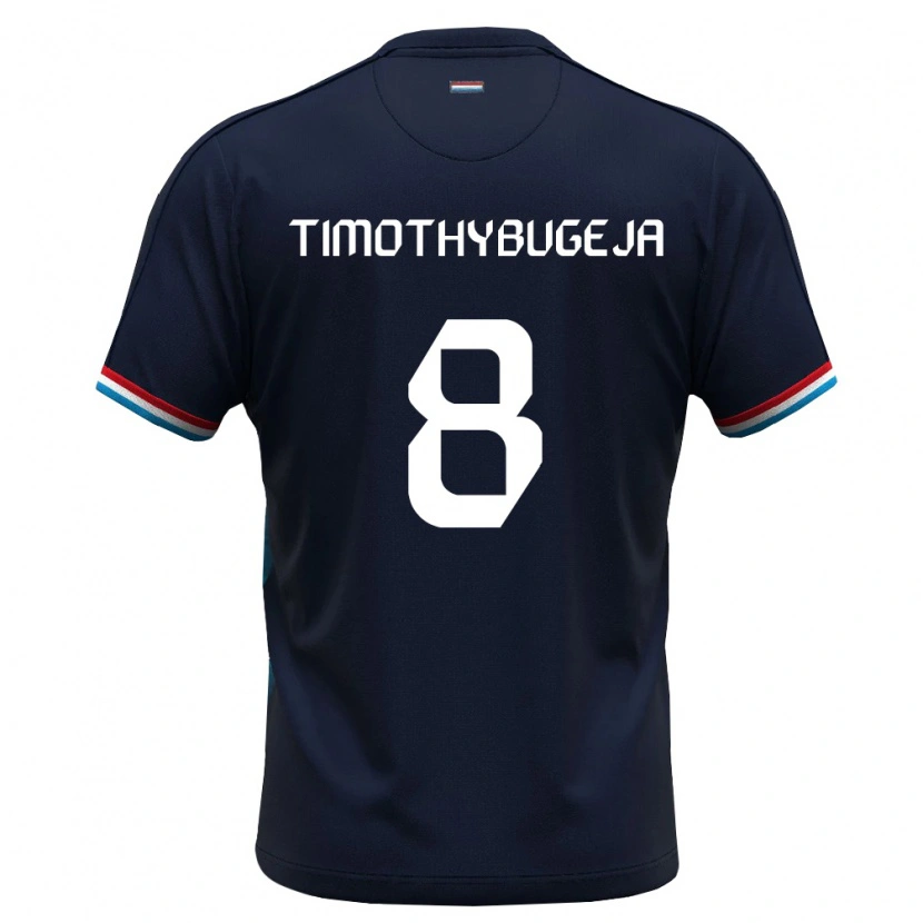 DanxenレディースルクセンブルクGabriel Timothy Bugeja#8ロイヤルブルー 赤アウェイシャツ26-28ジャージーユニフォーム