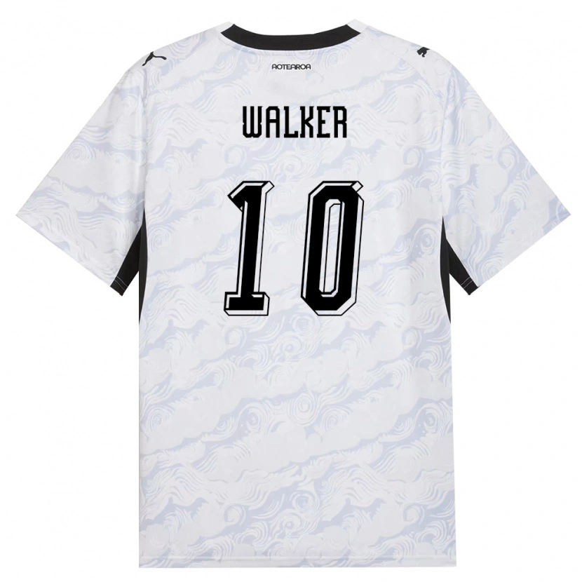 DanxenレディースニュージーランドNathan Walker#10黒 白アウェイシャツ26-28ジャージーユニフォーム