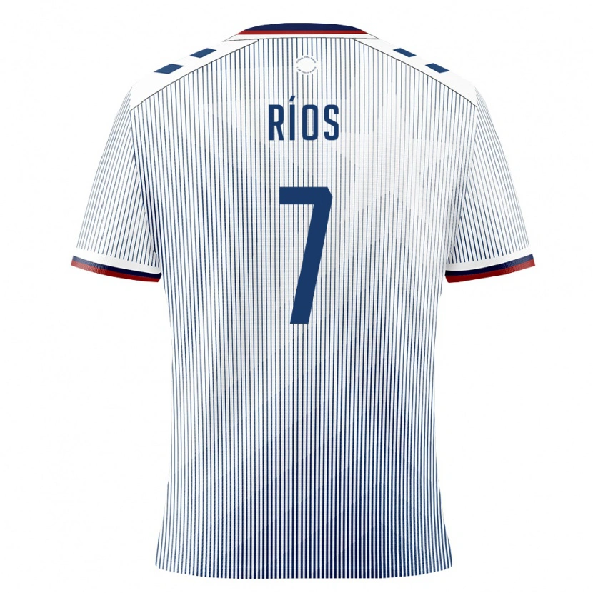 DanxenレディースプエルトリコEdwin Ríos#7ロイヤルブルー 白アウェイシャツ26-28ジャージーユニフォーム