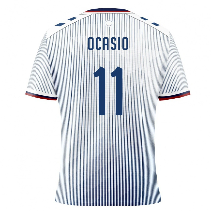 DanxenレディースプエルトリコJheyron Ocasio#11ロイヤルブルー 白アウェイシャツ26-28ジャージーユニフォーム