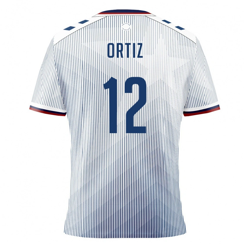 DanxenレディースプエルトリコGamaliel Ortiz#12ロイヤルブルー 白アウェイシャツ26-28ジャージーユニフォーム
