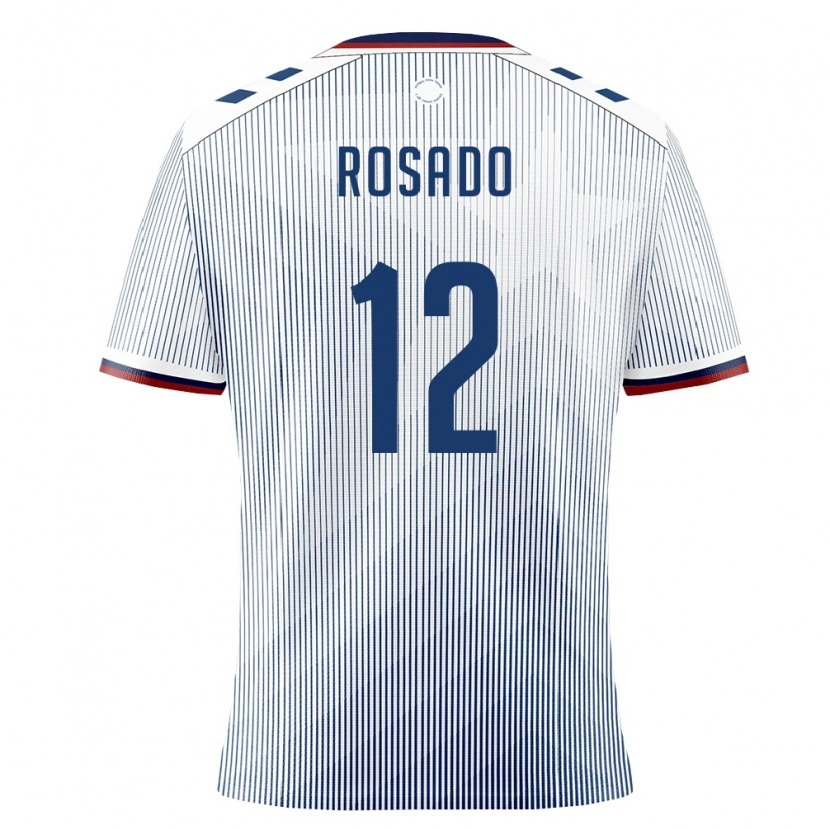 DanxenレディースプエルトリコRuben Rosado#12ロイヤルブルー 白アウェイシャツ26-28ジャージーユニフォーム