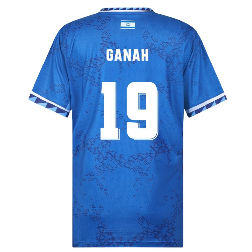 Danxenレディースイスラエルアミール・ガナッハ#19青 白アウェイシャツ26-28ジャージーユニフォーム