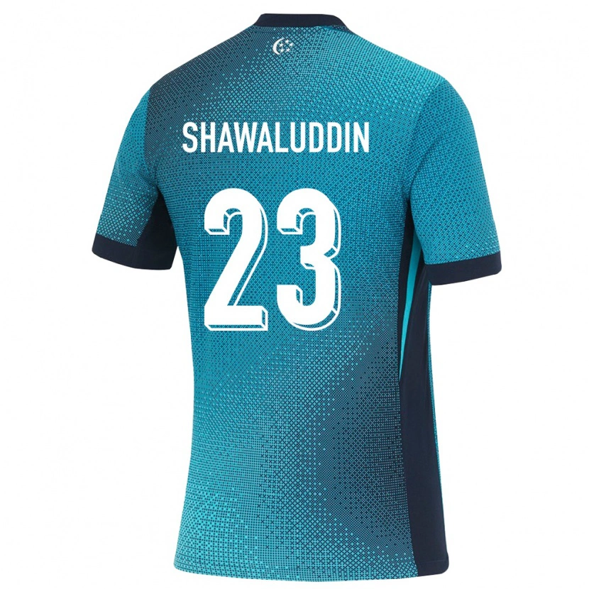 DanxenレディースシンガポールNaqeeb Shawaluddin#23ダークターコイズ 黒アウェイシャツ26-28ジャージーユニフォーム