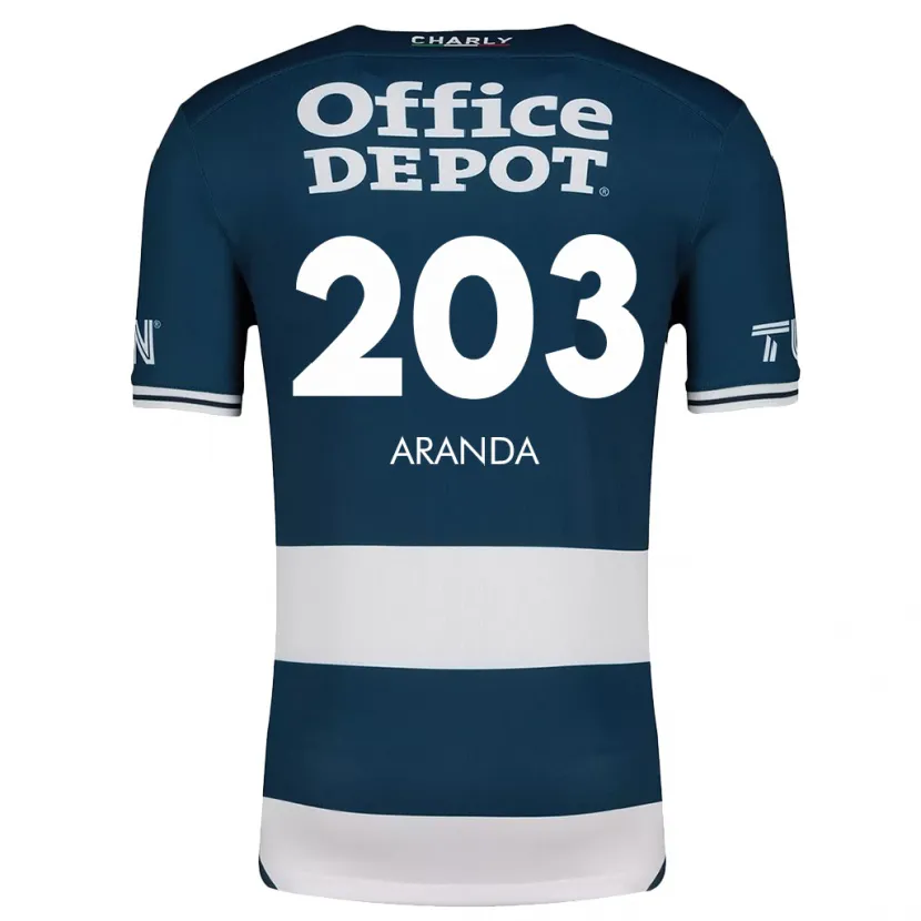 Danxenキッズフアン・アランダ#203ブルーホワイトホームシャツ2024/25ジャージーユニフォーム