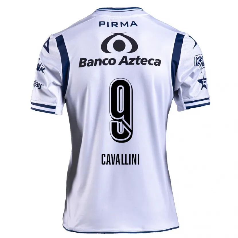 Danxenキッズルカス･カヴァリーニ#9ホワイト ネイビーブルーホームシャツ2024/25ジャージーユニフォーム