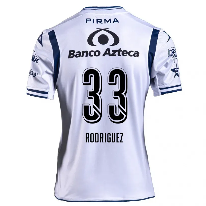 Danxenキッズジョルジ・ロドリゲス#33ホワイト ネイビーブルーホームシャツ2024/25ジャージーユニフォーム