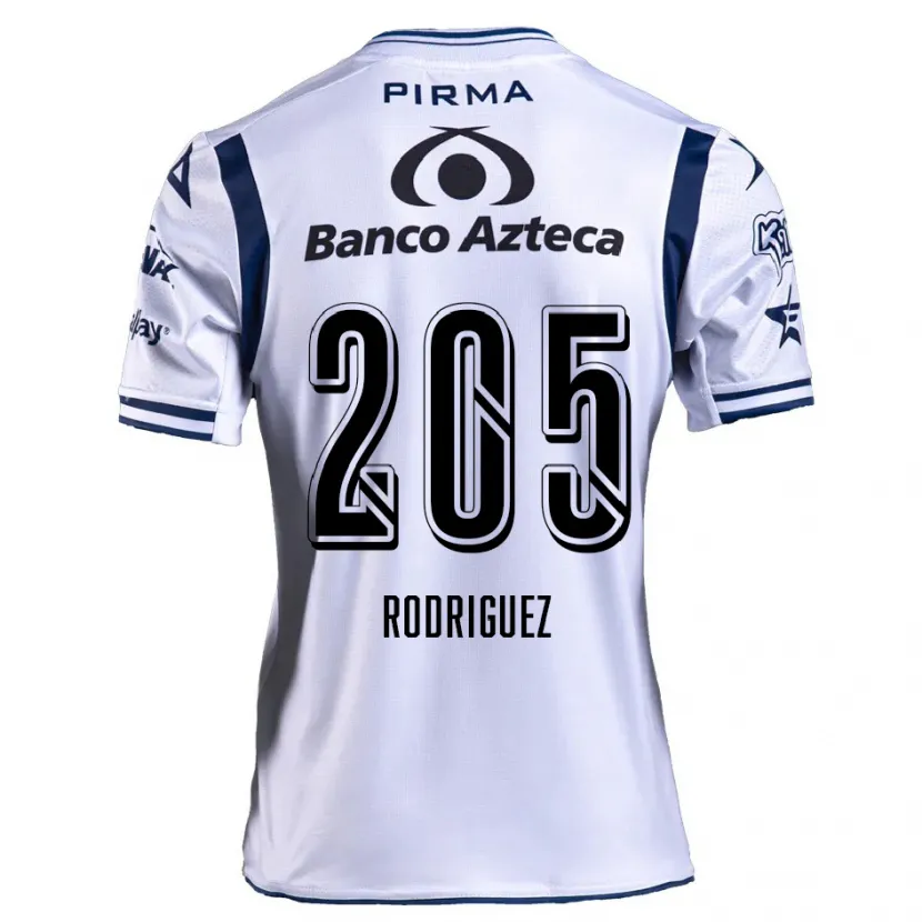 Danxenキッズアルベルト・ロドリゲス#205ホワイト ネイビーブルーホームシャツ2024/25ジャージーユニフォーム