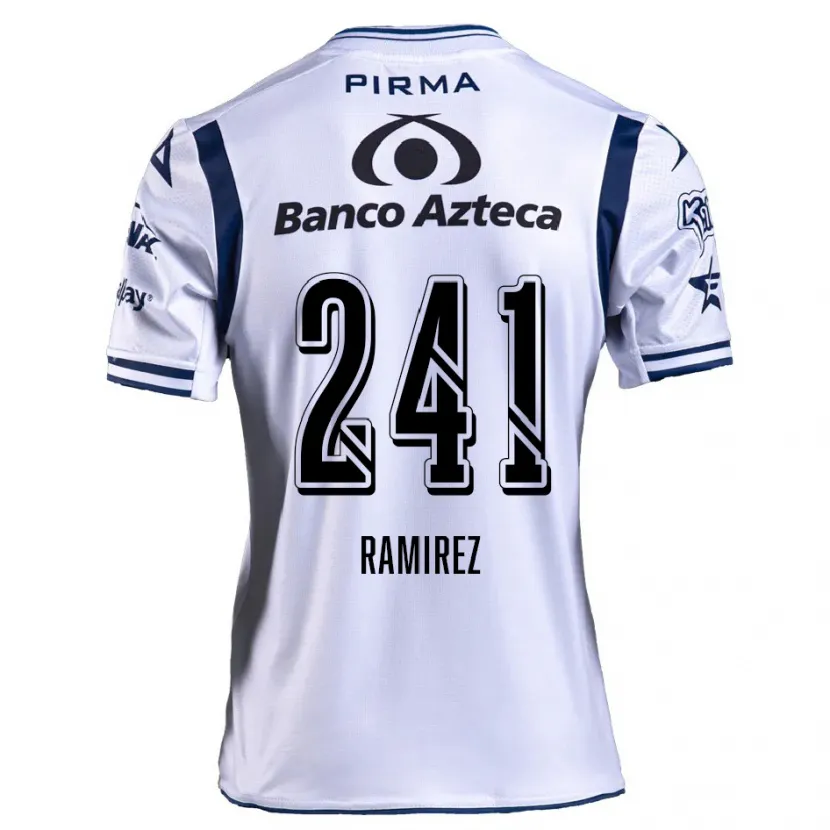 Danxenキッズエドゥアルド・ラミレス#241ホワイト ネイビーブルーホームシャツ2024/25ジャージーユニフォーム