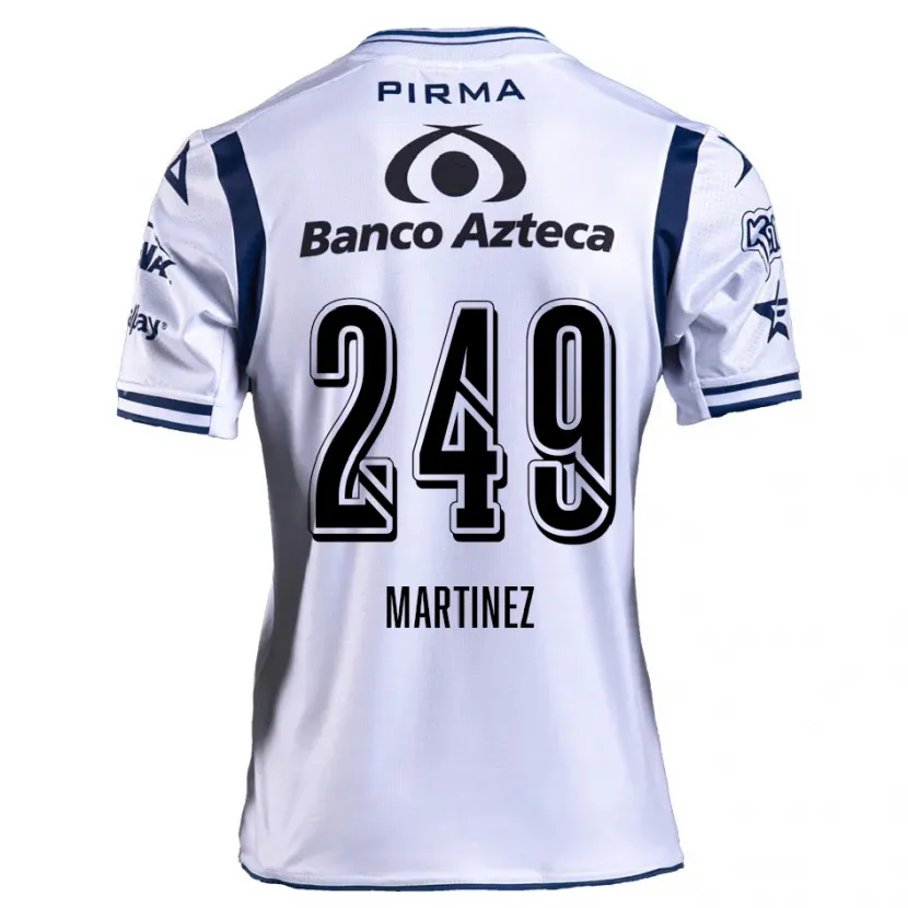 DanxenキッズJuan Martínez#249ホワイト ネイビーブルーホームシャツ2024/25ジャージーユニフォーム