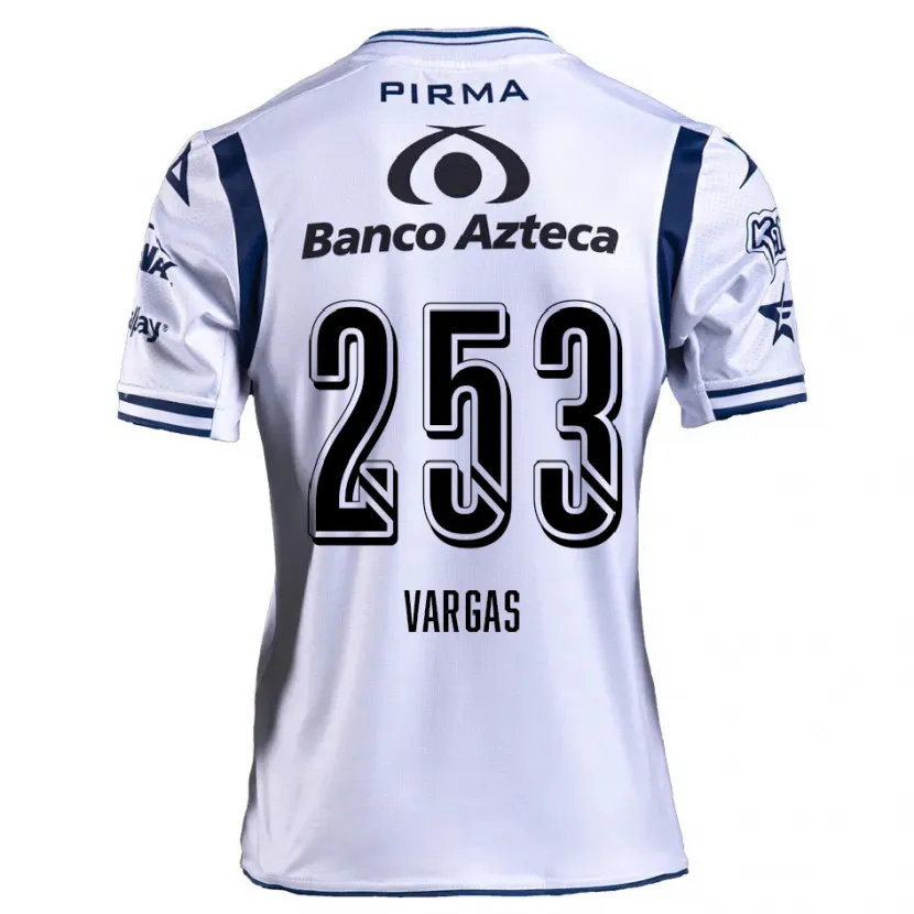 DanxenキッズEdwin Vargas#253ホワイト ネイビーブルーホームシャツ2024/25ジャージーユニフォーム