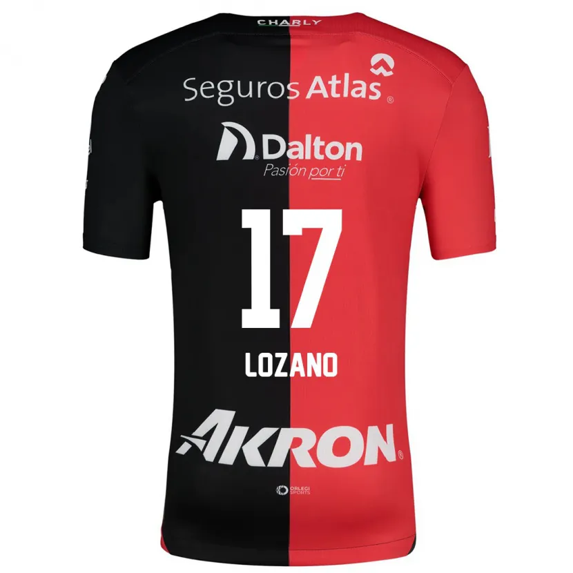 Danxenキッズホセ・ロサーノ#17赤、黒ホームシャツ2024/25ジャージーユニフォーム