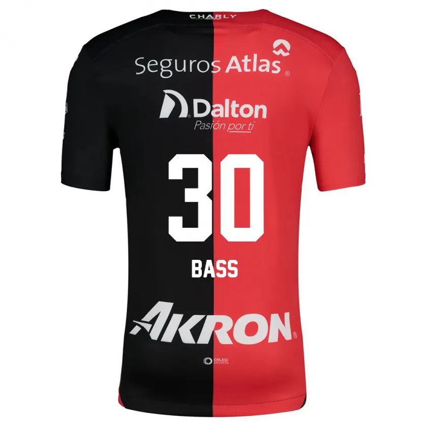 Danxenキッズアブラハム・ベース#30赤、黒ホームシャツ2024/25ジャージーユニフォーム
