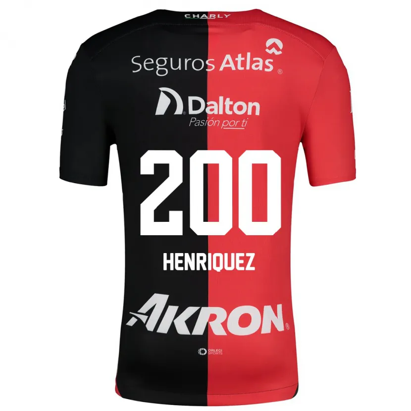 Danxenキッズカルロス・エンリケス#200赤、黒ホームシャツ2024/25ジャージーユニフォーム