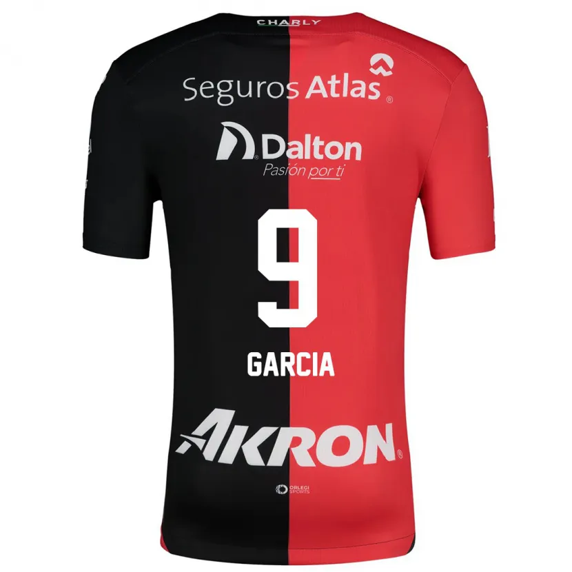 Danxenキッズマルシア・ガルシア#9赤、黒ホームシャツ2024/25ジャージーユニフォーム